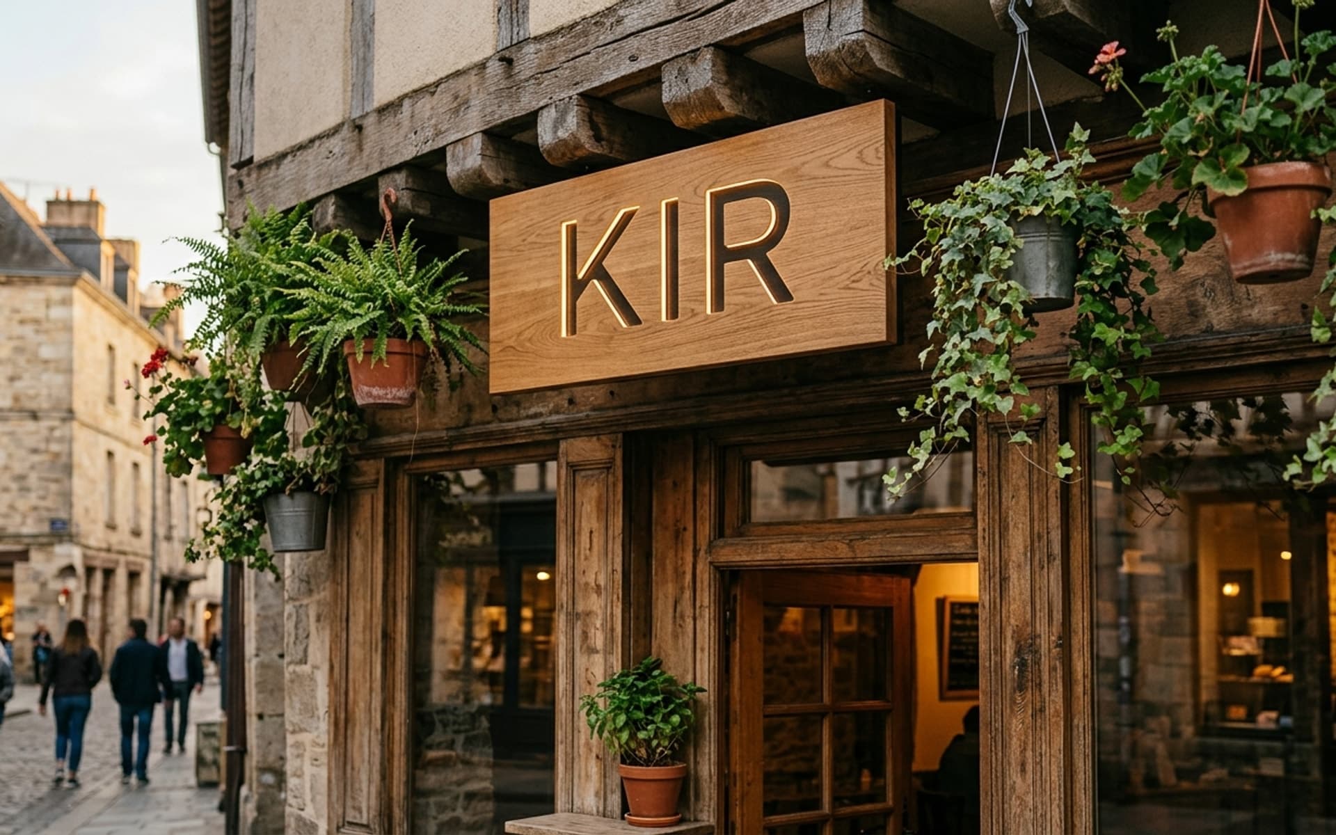Wood-Look Illuminated Sign